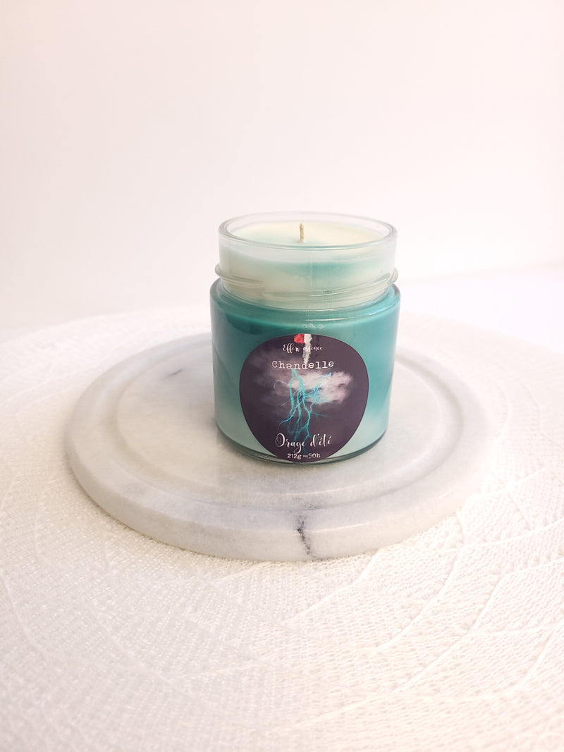 Chandelle de soya Orage d'été │ Efferv'essence