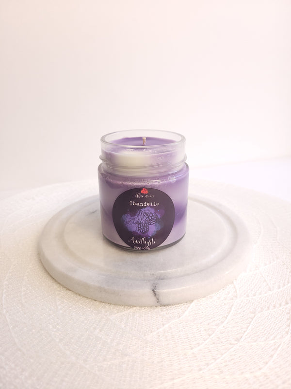 Amethyst soy candle │ Efferv'essence