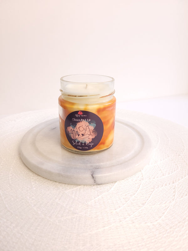 Soliel soy candle in Baja │ Efferv'essence