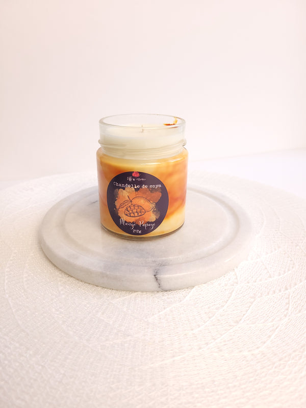 Mango & Papaya soy candle │ Efferv'essence