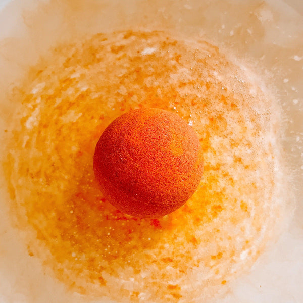 Blood Orange effervescent bath bomb - Efferv'essence