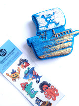 Effervescent bath bomb Pirate ship + temporary tattoos │Efferv'essence