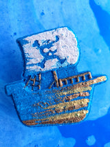 Effervescent bath bomb Pirate ship + temporary tattoos │Efferv'essence