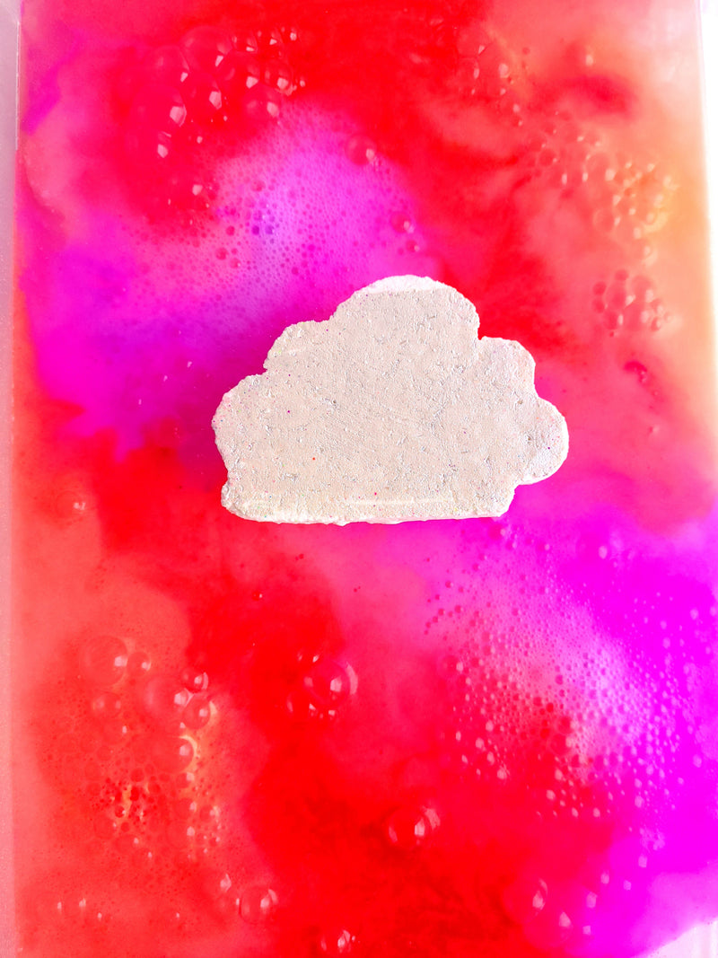 Bombe de bain effervescente Nuage *Rose/Mauve │Efferv'essence