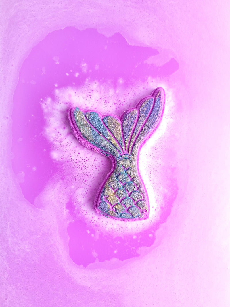 Sirène Céleste effervescent bath bomb + temporary tattoos │Efferv'essence