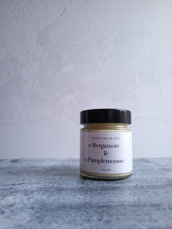 Bergamot & Grapefruit candle │ Efferv'essence