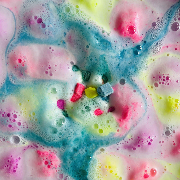 Colored effervescent bath bomb confetti - Volcano - Efferv'essence