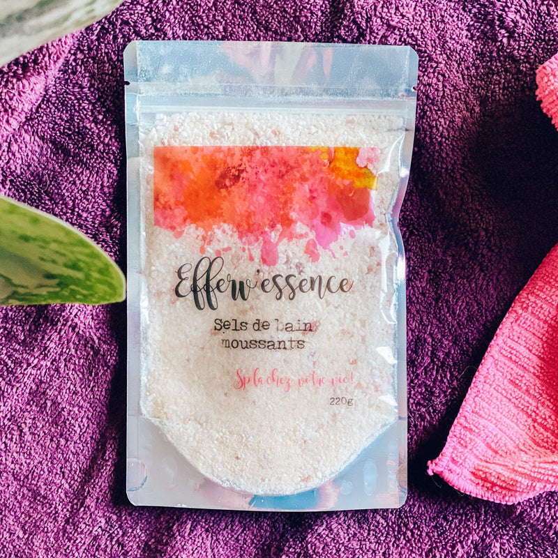 Sels de bain moussant- Bergamote & frankincense - Efferv'essence