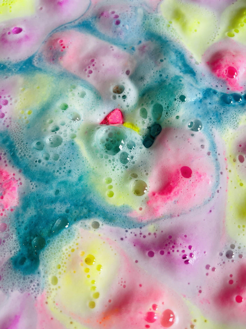 Confettis colorés de bombe de bain effervescents - Volcano - Efferv'essence